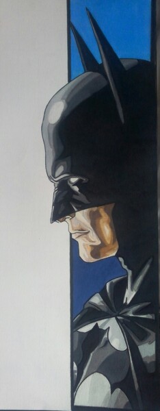 Drawing titled "Batman" by Olivier Valèry, Original Artwork, Pencil