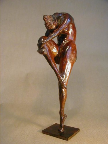 Escultura titulada "athlete" por Olivier Chalmin, Obra de arte original, Metales