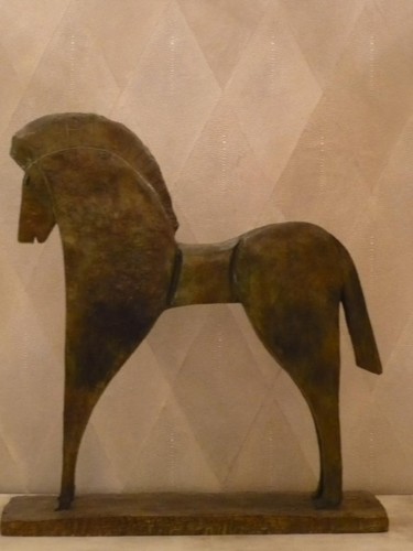 Sculpture intitulée "cheval géométrique.…" par Olivier Chalmin, Œuvre d'art originale