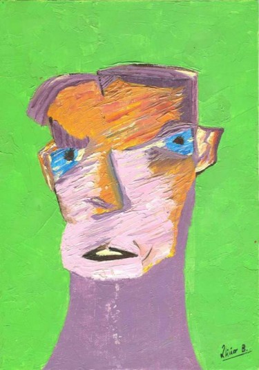 Peinture intitulée "FIGURE HUMAINE 2" par Oliverb, Œuvre d'art originale, Autre