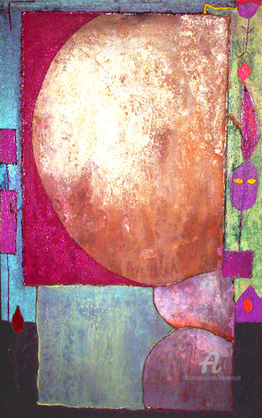 Peinture intitulée "Claire de Terre" par Olivier Dayot, Œuvre d'art originale, Acrylique