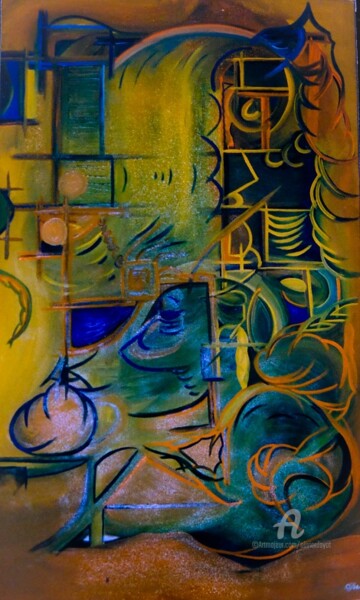 Peinture intitulée "Huile sur toile 3" par Olivier Dayot, Œuvre d'art originale, Acrylique