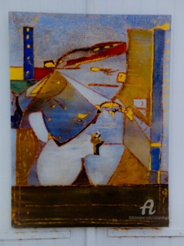 Pittura intitolato "Huile sur toile 8" da Olivier Dayot, Opera d'arte originale, Olio