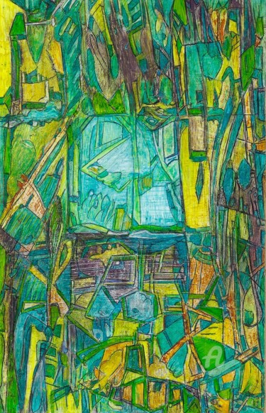 Dessin intitulée "Carte 1" par Olivier Dayot, Œuvre d'art originale, Crayon