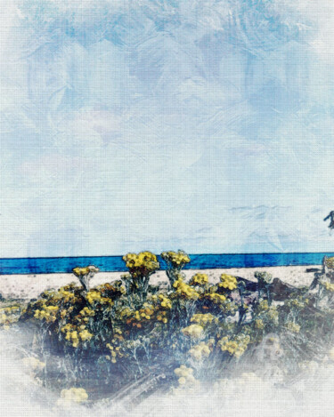 Photographie intitulée "Bord de plage 15" par Olivier Dayot, Œuvre d'art originale, Photographie manipulée