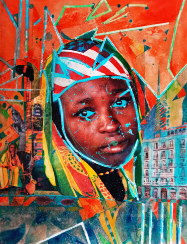 "Collage 2 - USA" başlıklı Kolaj Olivier Dayot tarafından, Orijinal sanat, Kolaj