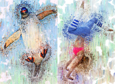 Arts numériques intitulée "Joy (1/5)" par Olivier Gilet, Œuvre d'art originale, Peinture numérique
