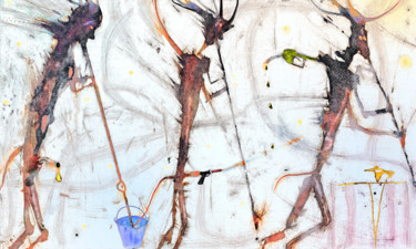 Arts numériques intitulée "3 healers (ex 1/3)" par Olivier Gilet, Œuvre d'art originale, Peinture numérique