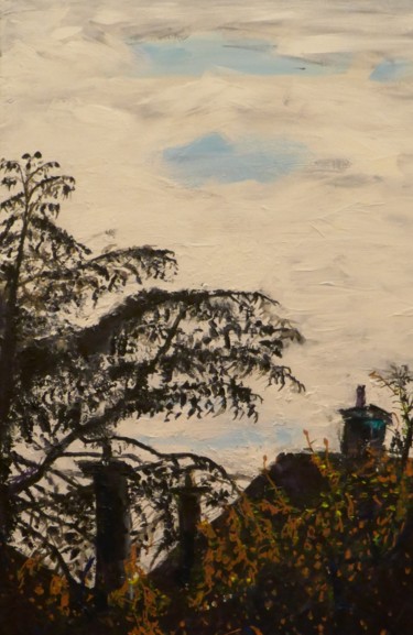 Peinture intitulée "A LA CAMPAGNE" par Olivier Gourion, Œuvre d'art originale, Acrylique