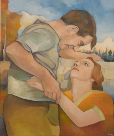 Painting titled "Marius et Fanny ( M…" by Olivier Le Gac, Original Artwork, Oil