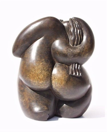 Sculpture titled "Itä" by Olivier Martin, Original Artwork, Bronze