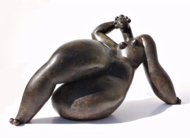 Sculpture titled "La Dordogne modèle…" by Olivier Martin, Original Artwork, Bronze