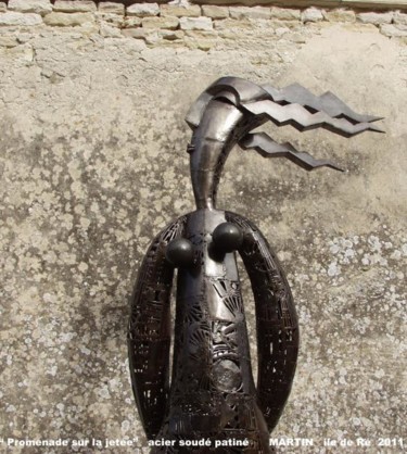 Sculpture intitulée ""Promenade sur la j…" par Olivier Martin, Œuvre d'art originale, Métaux