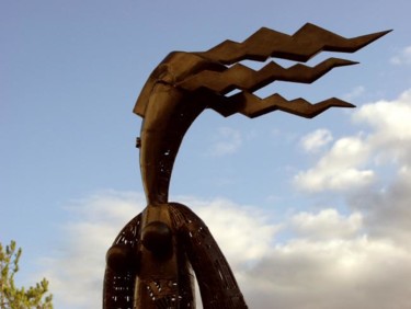 Sculpture intitulée ""promenade sur la j…" par Olivier Martin, Œuvre d'art originale, Métaux
