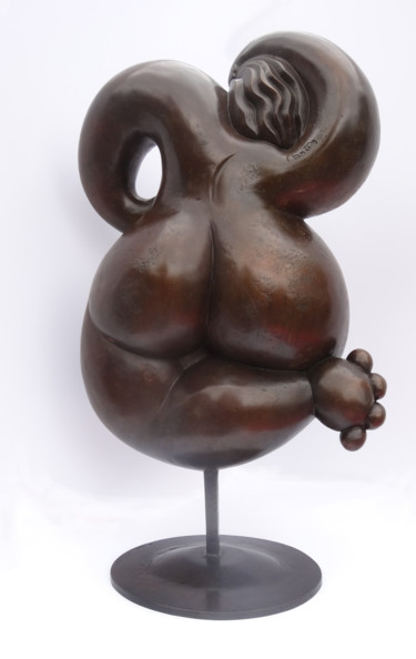 Sculpture intitulée "L'impertinente3.Bro…" par Olivier Martin, Œuvre d'art originale, Métaux