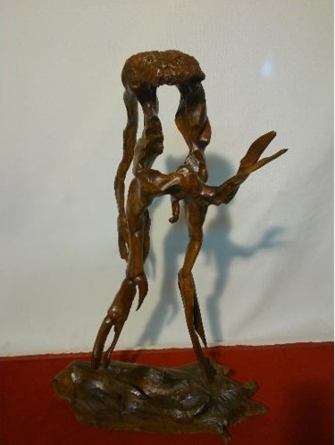 Sculpture titled "brutus" by Olivier Nogrette, Original Artwork, Wood