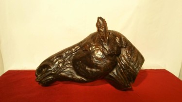 Sculpture intitulée "cheval" par Olivier Nogrette, Œuvre d'art originale, Bois