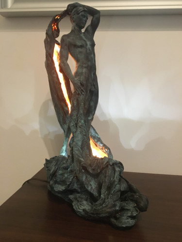 Скульптура под названием ""Drapé"" - Olivier Rose, Подлинное произведение искусства, Гипс