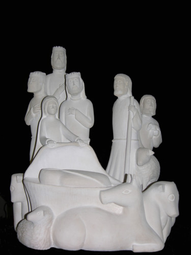 Sculpture titled "creche.jpg" by Olivier Scieur, Original Artwork