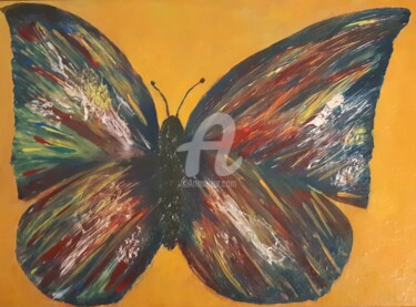Картина под названием "Papillonnez" - Olivier Weinberg, Подлинное произведение искусства, Акрил