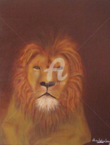 Peinture intitulée "LION" par Olivier Weinberg, Œuvre d'art originale, Huile