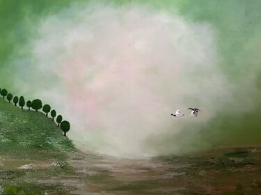 Pintura titulada "Tam, gdzie nadzieja…" por Oliwia Wencławska, Obra de arte original, Acrílico