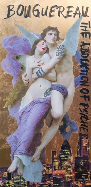 Painting titled "THE ABDUCTION OF PS…" by Olke, Original Artwork, Collages