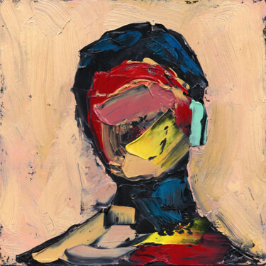 Pintura titulada "No Face Man - Abstr…" por Olkosi, Obra de arte original, Oleo