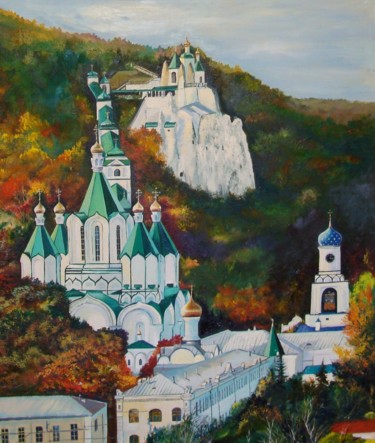 Картина под названием "Sviatohirsk" - Dmytry, Подлинное произведение искусства, Масло