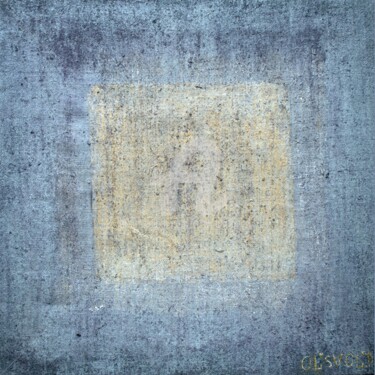 Картина под названием "Yellow square ( Жел…" - Ol'Svol'D, Подлинное произведение искусства, Масло Установлен на Деревянная р…