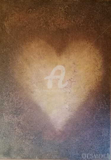 Malerei mit dem Titel "Eve's heart ( Сердц…" von Ol'Svol'D, Original-Kunstwerk, Öl