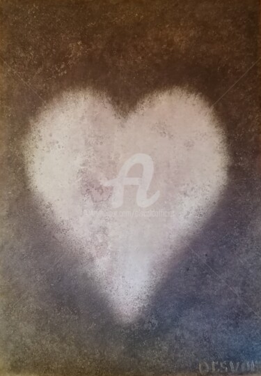 Картина под названием "Heart of Adam ( Сер…" - Ol'Svol'D, Подлинное произведение искусства, Масло