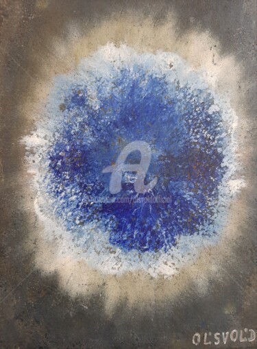 Painting titled "Energy of water" by Ol'Svol'D, Original Artwork, Oil