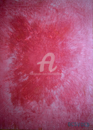 Malerei mit dem Titel "Unique pink diamond…" von Ol'Svol'D, Original-Kunstwerk, Öl
