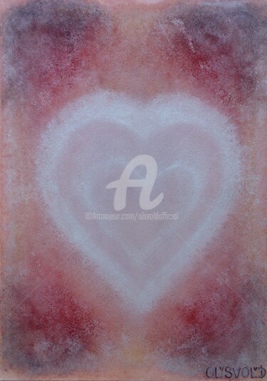 Картина под названием "Happy heart" - Ol'Svol'D, Подлинное произведение искусства, Масло