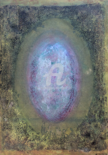 Schilderij getiteld "Faberge egg "Miracl…" door Ol'Svol'D, Origineel Kunstwerk, Olie