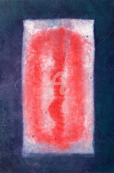 Pintura titulada "Pink curtain of opt…" por Ol'Svol'D, Obra de arte original, Oleo Montado en Bastidor de camilla de madera