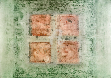 Painting titled "X in square" by Ol'Svol'D, Original Artwork, Oil