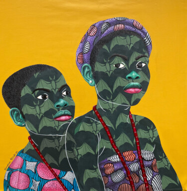 Schilderij getiteld "One of this Days" door Oluwafemi Afolabi, Origineel Kunstwerk, Acryl