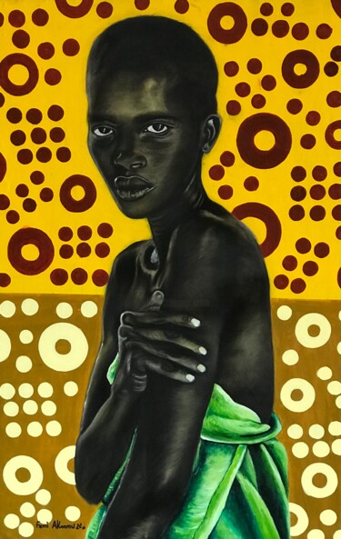 Peinture intitulée "Go back I get it" par Oluwafemi Akanmu, Œuvre d'art originale, Acrylique