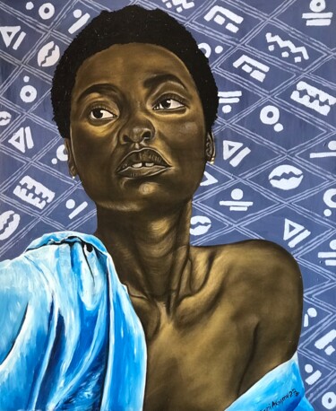 Malerei mit dem Titel "Up To You (1)" von Oluwafemi Akanmu, Original-Kunstwerk, Acryl