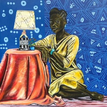 Painting titled "Solace" by Oluwafemi Akanmu, Original Artwork, Acrylic