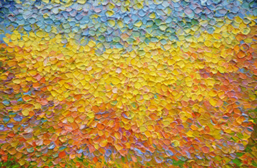 120x80 Structure of the yellow field Картина под названием "120x80 Structure of…" - Ольга Бежина, Подлинное произведение искусства, Масло Установлен на Подрамник
