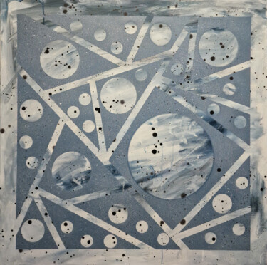 Картина под названием "XIV" - Olya Enina, Подлинное произведение искусства, Акрил Установлен на Деревянная рама для носилок