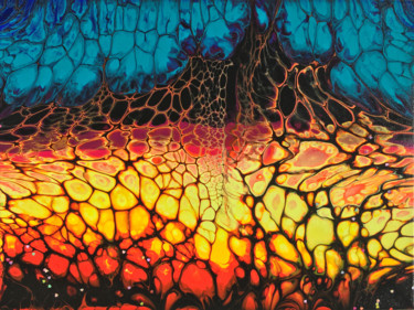 "Volcano" başlıklı Tablo Olya Feofilova tarafından, Orijinal sanat, Akrilik