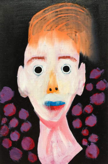 Schilderij getiteld "Red-haired" door Olya Feofilova, Origineel Kunstwerk, Olie