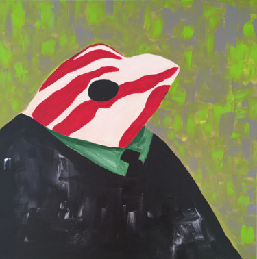 Картина под названием "The Frog" - Olya Feofilova, Подлинное произведение искусства, Акрил