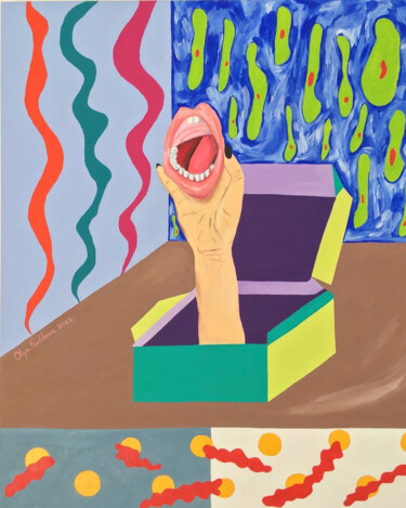 Painting titled "Scream" by Olya Feofilova, Original Artwork, Acrylic
