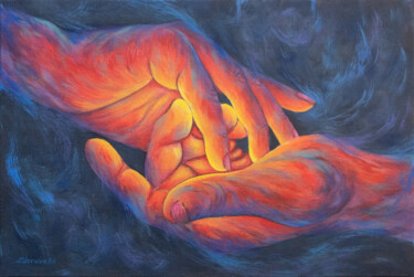 Malarstwo zatytułowany „Your warmth” autorstwa Olya Zdorovets, Oryginalna praca, Akryl