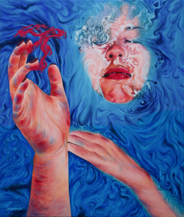 Pintura intitulada "Immersion" por Olya Zdorovets, Obras de arte originais, Acrílico